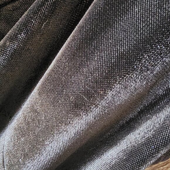 Yoins Black Sleeveless Cocktail Mini Dress‎ Size L 12 Velvet Stretch Glitter NWT - Picture 5 of 15